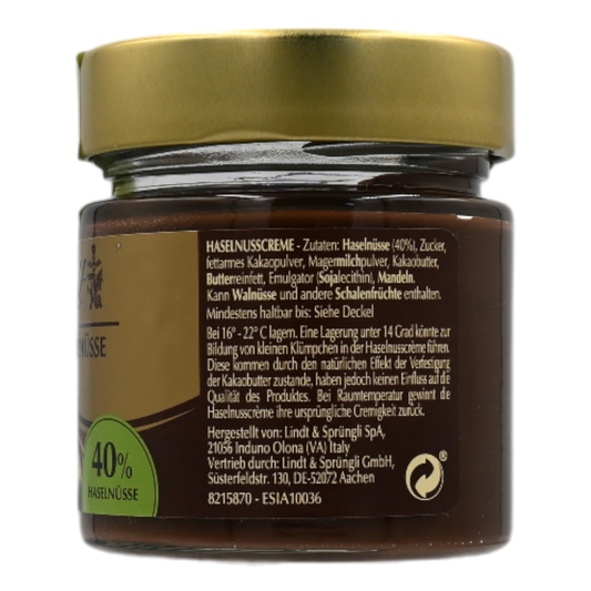 Lindt 40% Haselnuss-Creme Brotaufstrich 0,22 kg