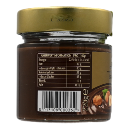 Lindt 40% Haselnuss-Creme Brotaufstrich 0,22 kg
